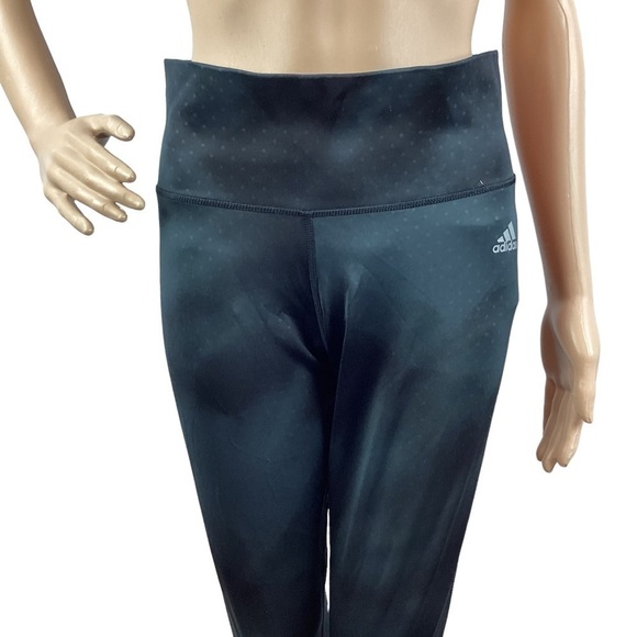 Adidas Climalite High Rise Capri Leggings Size M Black - Picture 2 of 7